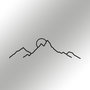 Wallity Ayers Escultura de Pared de Metal Negra